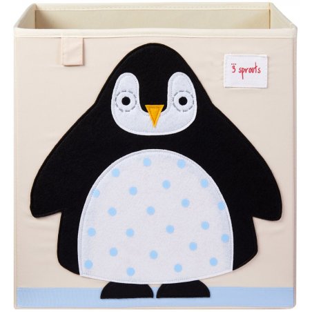 3 Sprouts compatible - Storage Box - Black Penguin