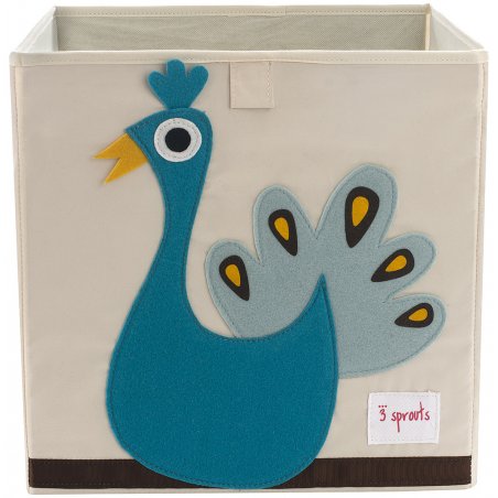 3 Sprouts compatible - Storage Box - Blue Peacock