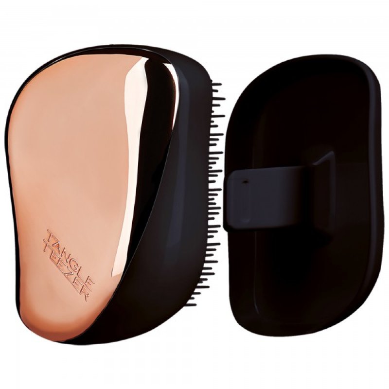 Tangle Teezer Compact Styler Adult Paddle hairbrush Black, Rose gold