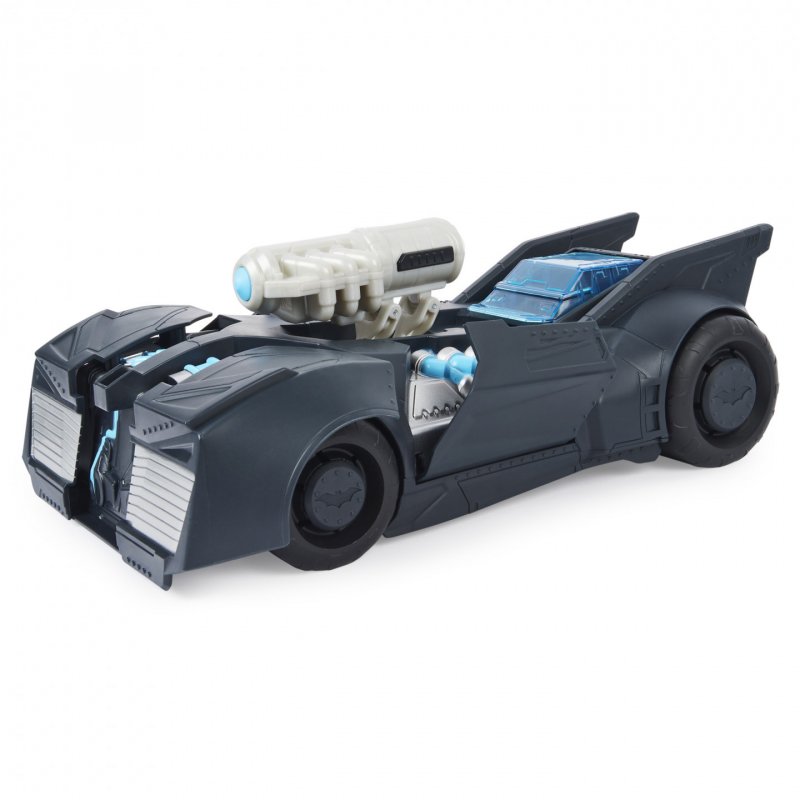 DC Comics Batman, Tech Defender Batmobile, Transforming Vehicle with Blaster Launcher
