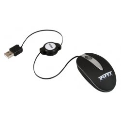 Port Designs Mini Zip mouse USB Type-A Optical
