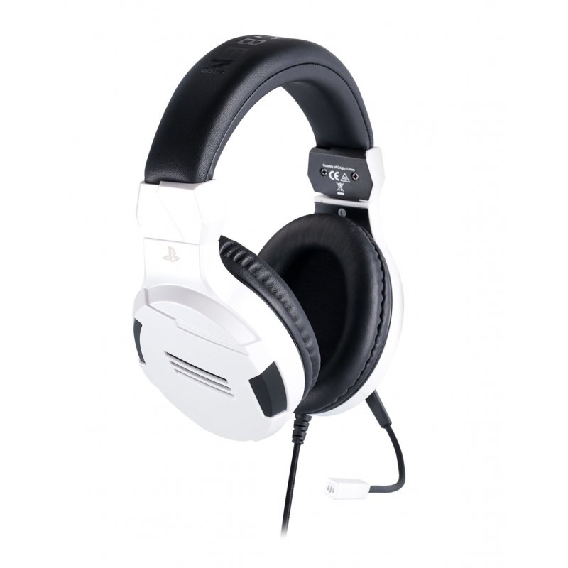 BIG BEN PS4OFHEADSETV3WHITE écouteur/casque Avec fil Arceau Jouer Noir, Blanc