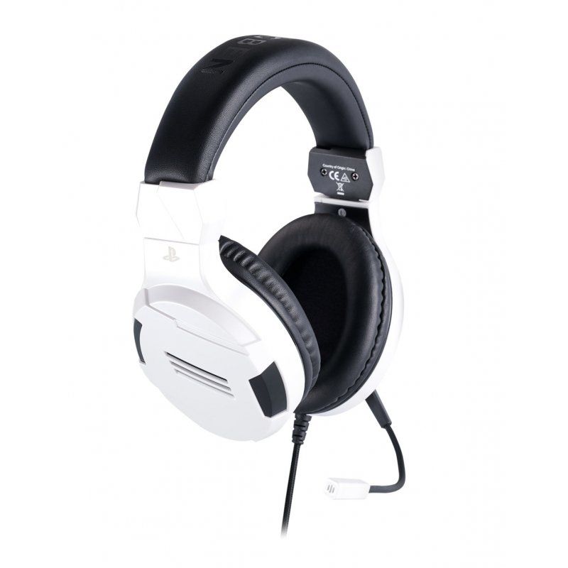 BIG BEN PS4OFHEADSETV3WHITE headphones/headset Wired Head-band Gaming Black, White