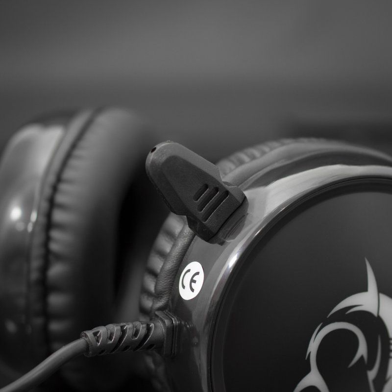 White Shark MARGAY écouteur/casque Avec fil Jouer Noir