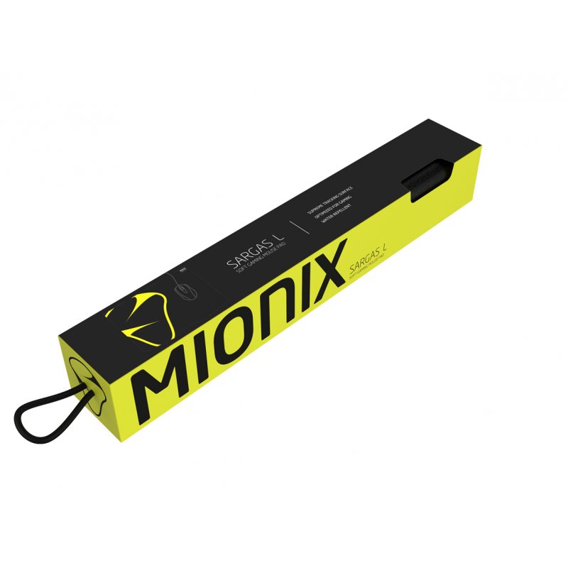 Mionix Sargas L Gaming mouse pad Black, Yellow