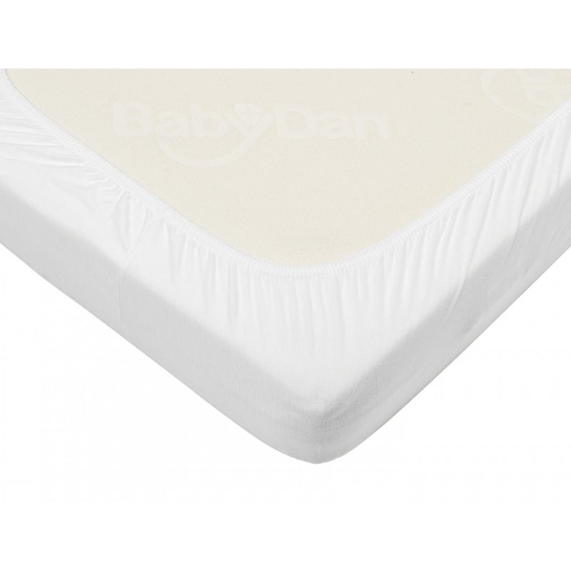 Baby Dan 4386-01 crib sheet 60 x 120 cm Cotton White Fitted crib sheet
