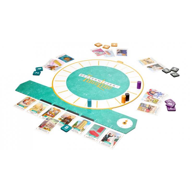 Asmodee BEZZERWIZZER Timeline 30 min Board game Quiz