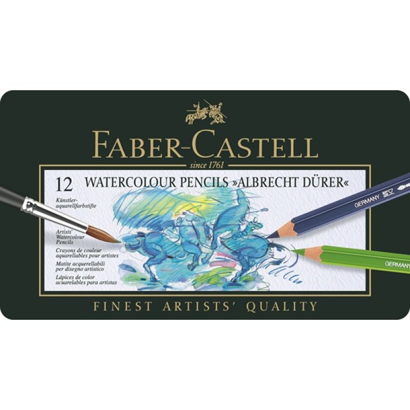 Faber-Castell - Watercolour pencil Albrecht Dürer tin of 12 (117512)
