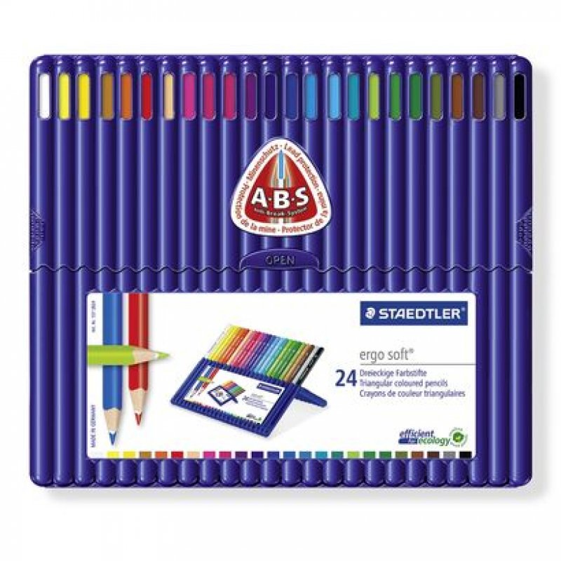 Staedtler - Ergosoft - Coloured Pencils, 24 pcs (157 SB24)