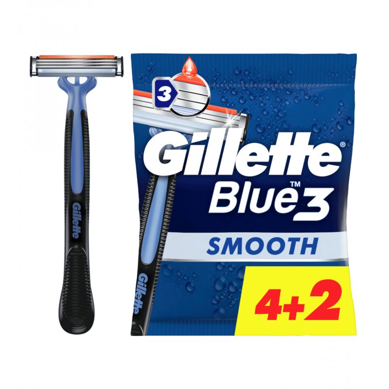 Gillette - Blue 3 Smooth 6-Pack