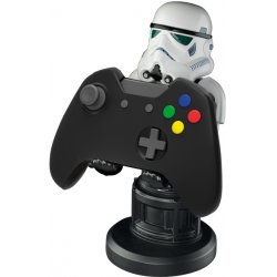 EXG Cable Guys - Star Wars Stormtrooper Support actif Mobile/smartphone, Contrôle distance Noir, Blanc
