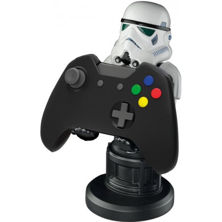 EXG Cable Guys - Star Wars Stormtrooper Support actif Mobile/smartphone, Contrôle distance Noir, Blanc