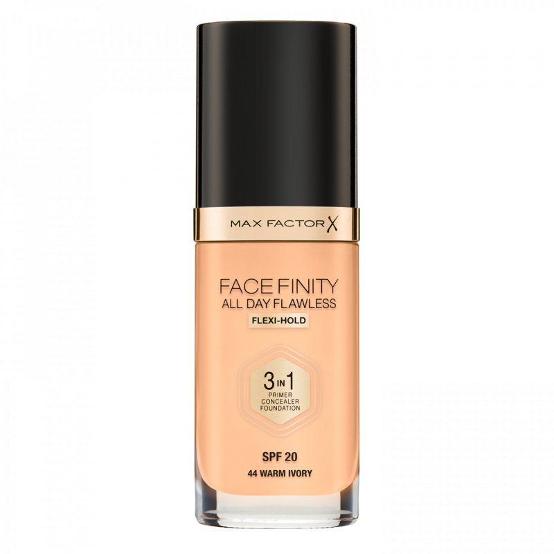 Max Factor Facefinity All Day Flawless 3 in 1, 44 Warm Ivory, 30ml