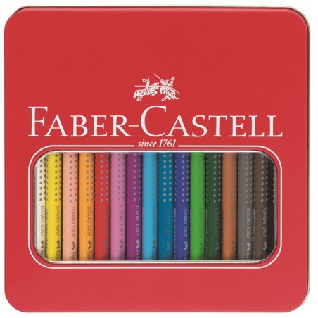 Faber-Castell - Jumbo Grip Colour Pencils Tin - 16 pc (110916)