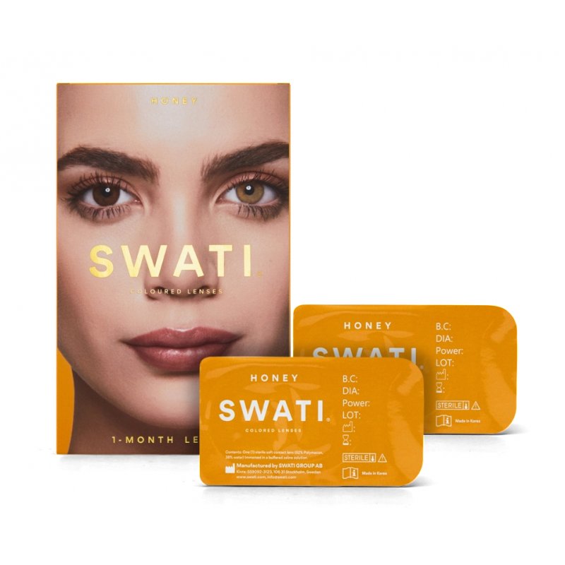 SWATI compatible - Coloured Contact Lenses 1 Month - Honey