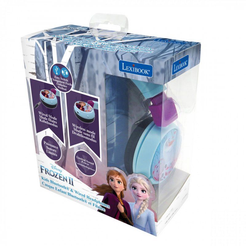 Lexibook HPBT010FZ headphones/headset Wired & Wireless Head-band Music Bluetooth Light Blue