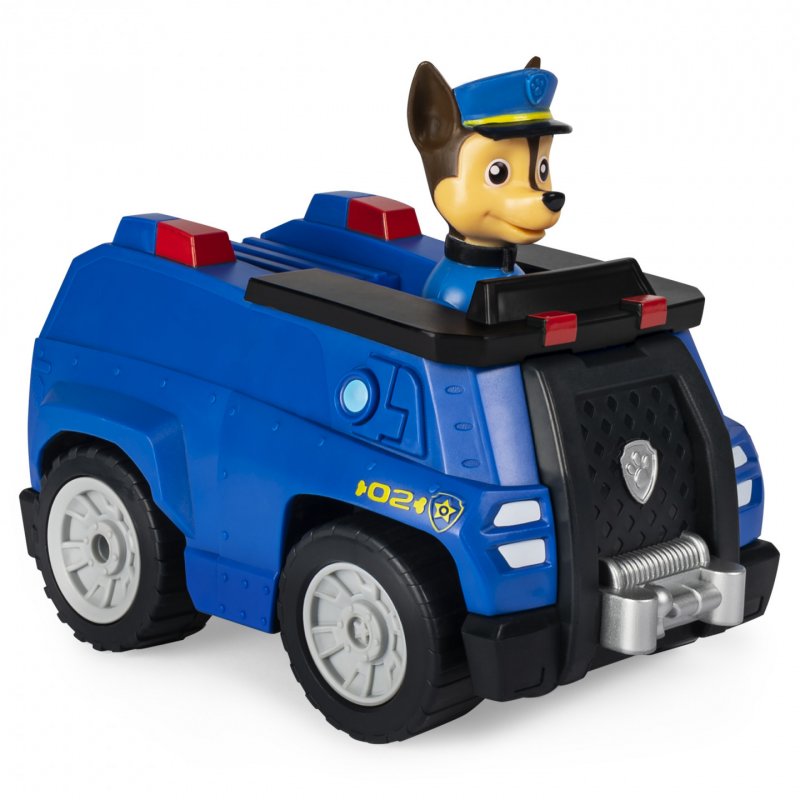 PAW Patrol La Pat' Patrouille - - Voiture RC Chase - Voiture télécommandée avec Télécommande Adaptée Aux Petites M