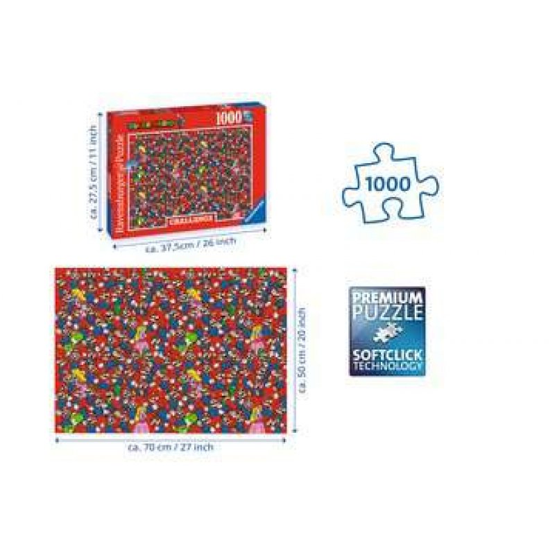Ravensburger compatible - Puzzle 1000 - Challenge - Super Mario Bros (10216525)
