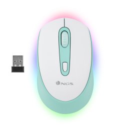 NGS SMOG MINT-RB souris Ambidextre RF sans fil + Bluetooth Optique 2400 DPI