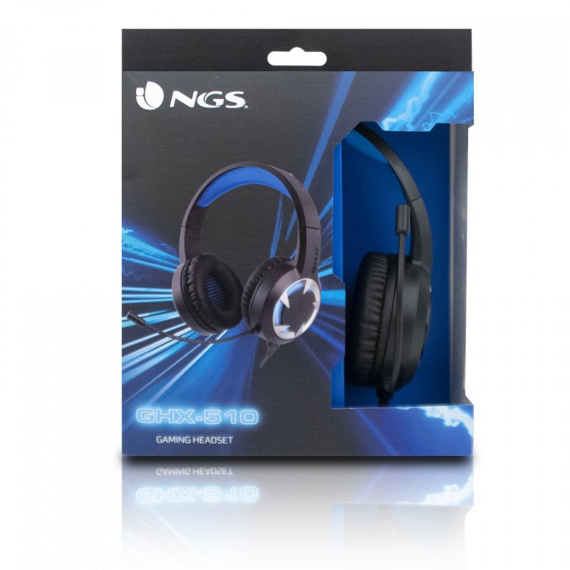 NGS GHX-510 Headset Wired Head-band Gaming Black, Blue