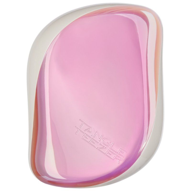 Tangle Teezer , Peine (Compact styler pink holographic) - 1 Unidad Adult Paddle hairbrush Pink, White 1 pc(s)