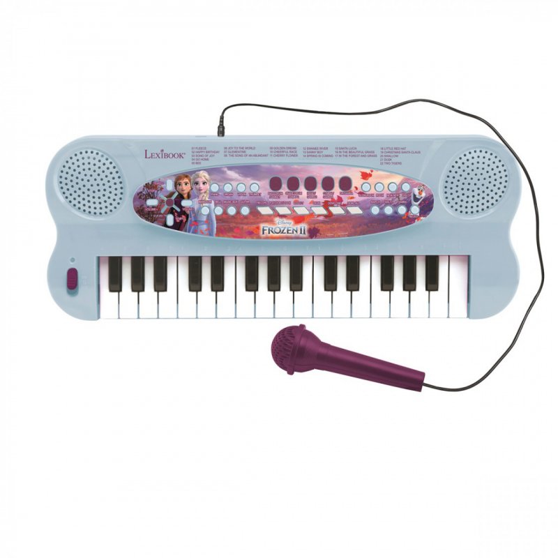 Lexibook compatible - Disney Frozen Electronic Keyboard with Mic (32 keys) (K703FZ)