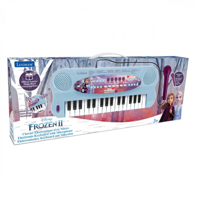 Lexibook compatible - Disney Frozen Electronic Keyboard with Mic (32 keys) (K703FZ)