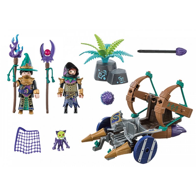 Playmobil compatible 70748 Novelmore - Violet Vale : Véhicule catapulte