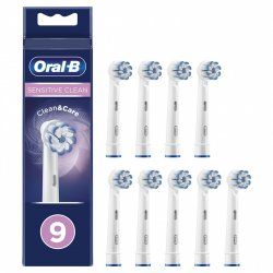 Oral-B Sensitive Clean 80339524 tête de brosses 9 pièce(s) Blanc