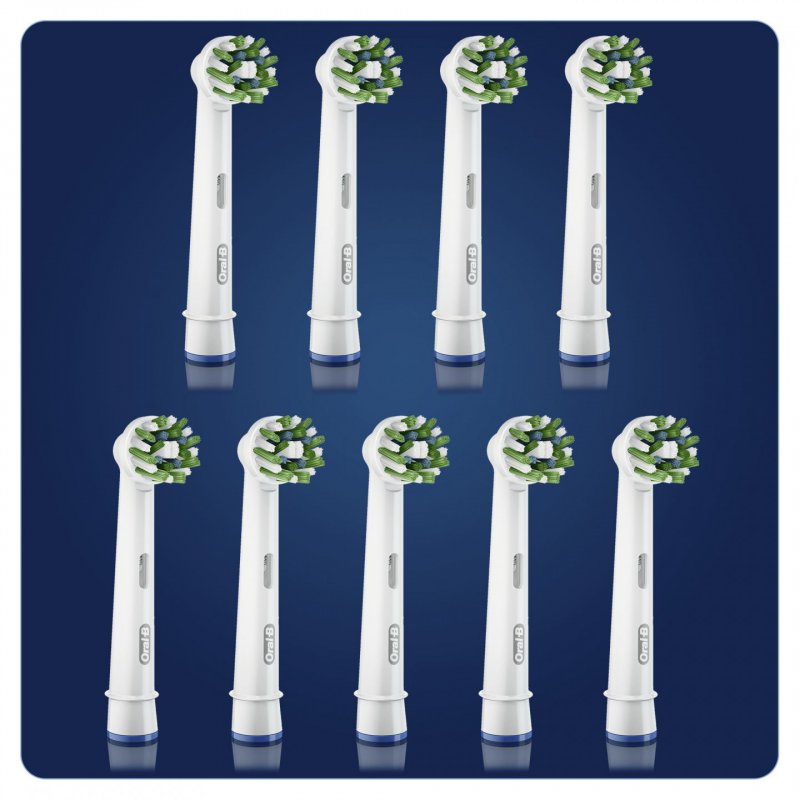 Oral-B CrossAction 80339536 toothbrush head 9 pc(s) White