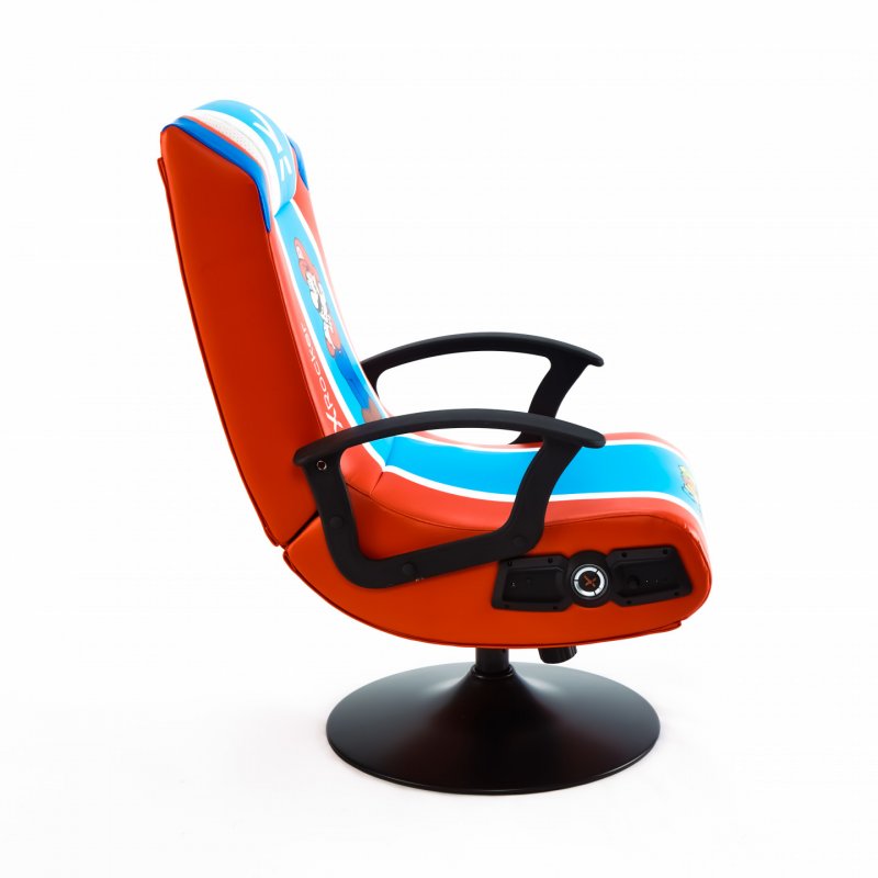 X-ROCKER: Super Mario 2.1 Audio Pedestal Chair - Red/Blue