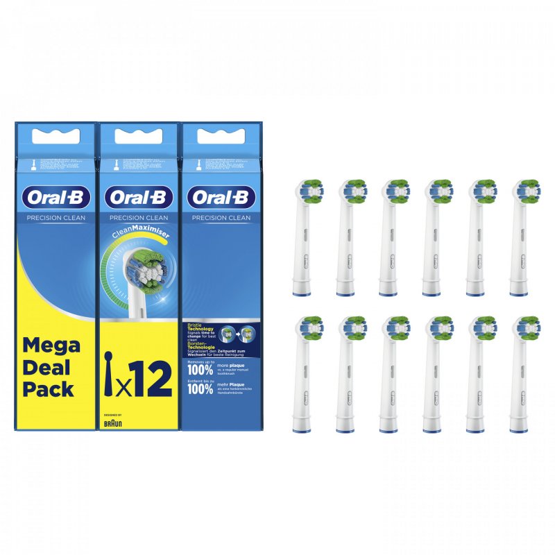 Oral-B Precision Clean 80339532 toothbrush head 12 pc(s) White