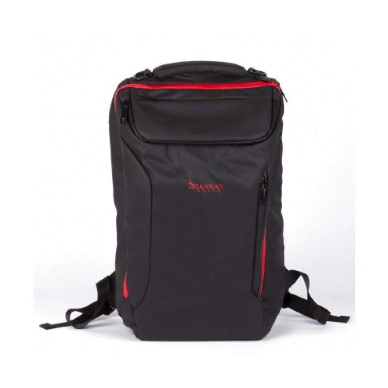 Konix 17" Ragnarr notebook case 43.2 cm (17") Backpack Black, Red
