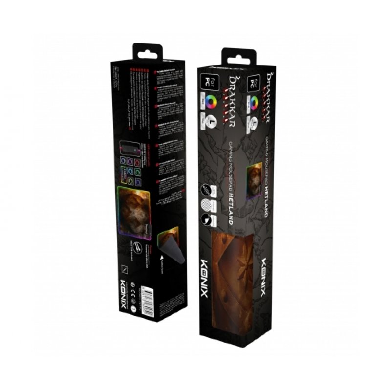 Konix Hetland Tapis de souris de jeu Multicolore