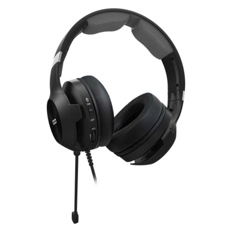 Hori Pro Casque Avec fil Arceau Jouer Noir, Argent