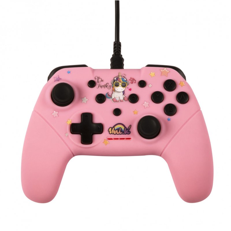 Konix Be Funky Pink USB Gamepad Nintendo Switch, PC