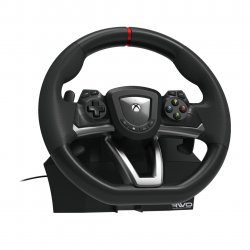 Hori Racing Wheel Overdrive Noir, Argent Volant + pédales Xbox Series S, Xbox Series X