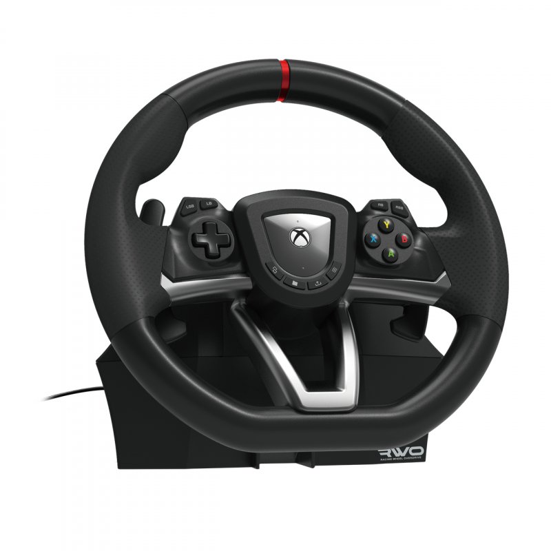 Hori Racing Wheel Overdrive Noir, Argent Volant + pédales Xbox Series S, Xbox Series X