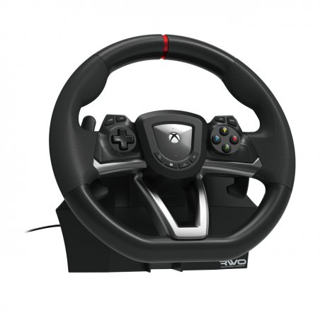 Hori Racing Wheel Overdrive Noir, Argent Volant + pédales Xbox Series S, Xbox Series X