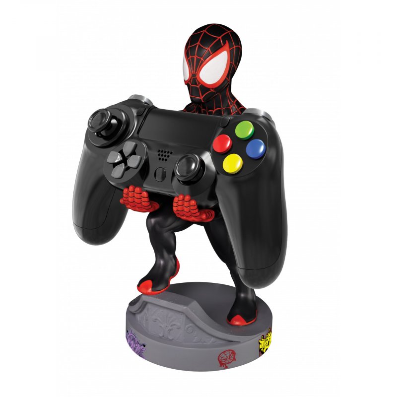 Exquisite Gaming Cable Guys Miles Morales Spider-Man Passive holder Gaming controller, Mobile phone/Smartphone Black, Re