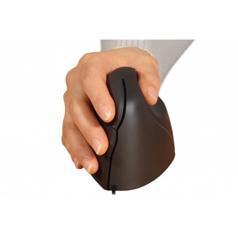Souris sans fil Evoluent compatible Verticale Small pour droitier (Noir)