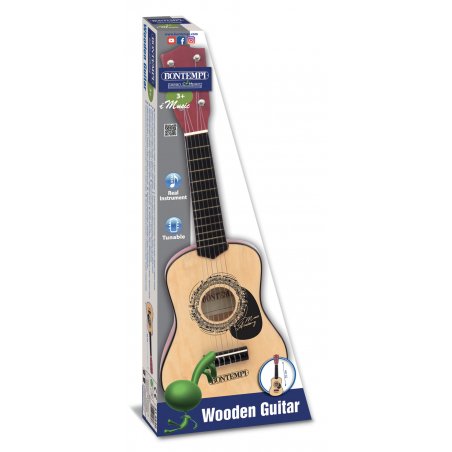Bontempi Wooden Guitar with 6 strings