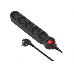 Multiprise 5 prises Maclean MCE183 + Interrupteur 1,40m