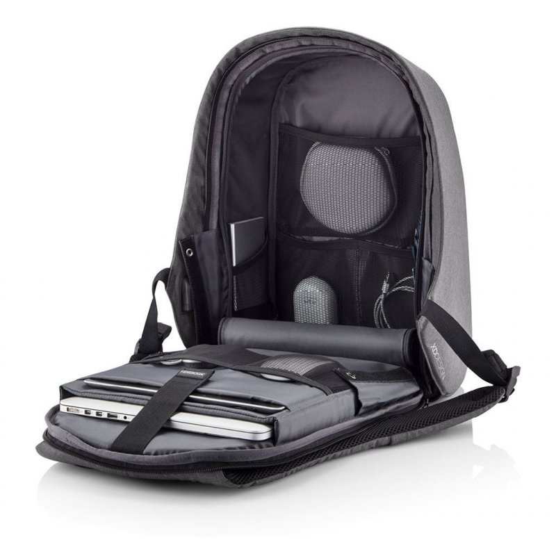 XD Design compatible - Bobby Hero Small Anti-theft Backpack – Grey (P705.702)