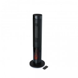 Heating Tower with Chimney effect black Schwarz (DO7345H)