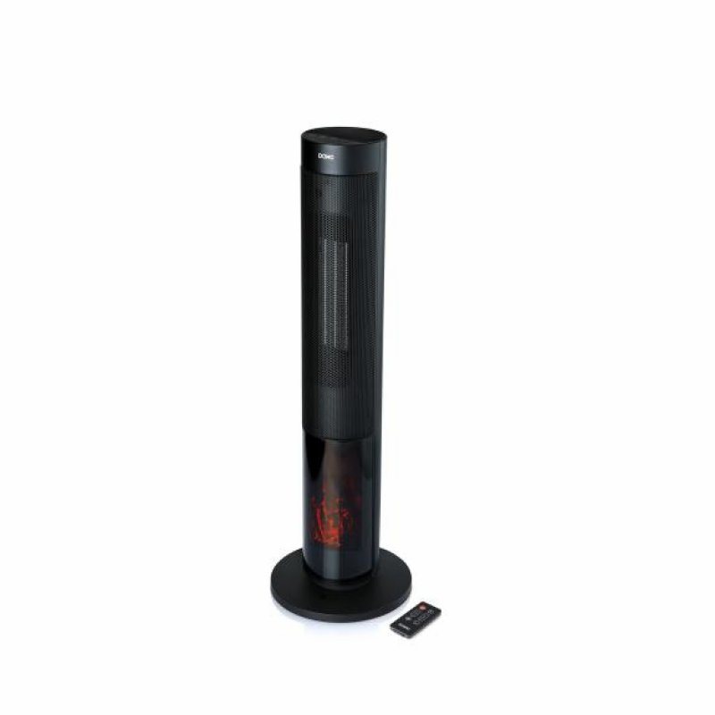 Heating Tower with Chimney effect black Schwarz (DO7345H)