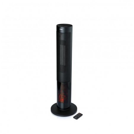 Heating Tower with Chimney effect black Schwarz (DO7345H)