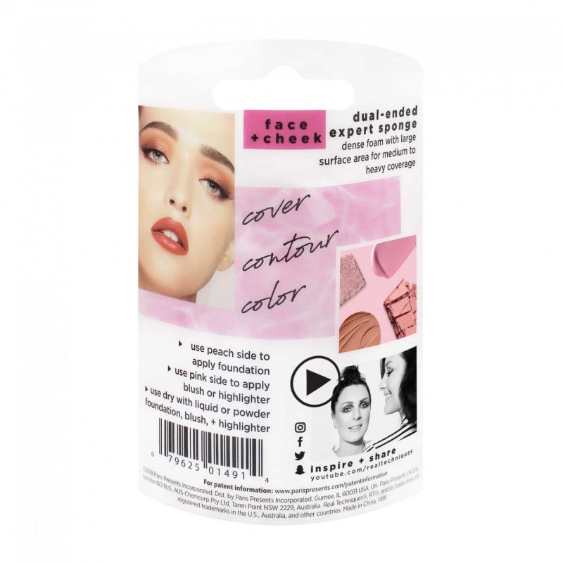 Real Techniques compatible - Dual-ended Expert Sponge