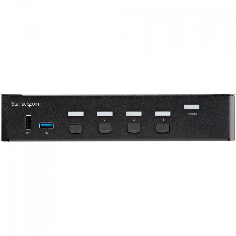 StarTech.com Commutateur KVM HDMI à 4 Ports - Moniteur Unique 4K 60Hz Ultra HDR - Commutateur KVM de Bureau HDMI 2.0 av