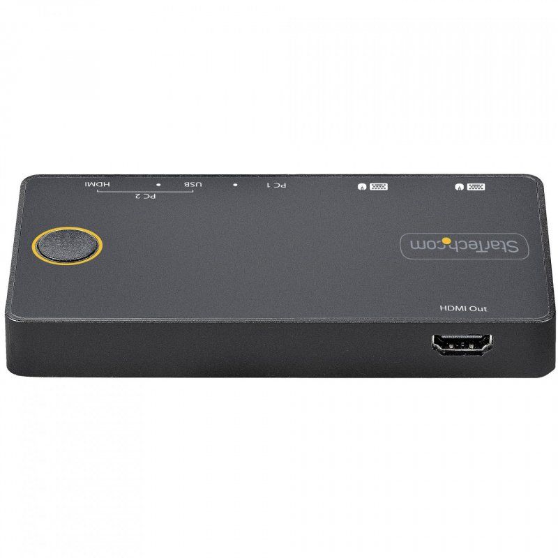 StarTech.com Switch KVM Hybride 2 Ports USB-A + HDMI & USB-C - Écran Unique HDMI 2.0 4K 60Hz - Commutateur KVM Compact 